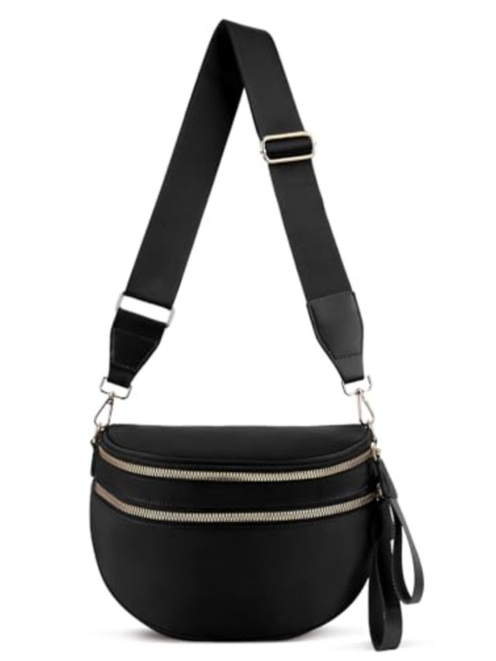 Checkered Crossbody Bag with Matching Pouch Adjustable Strap Everyday Purse